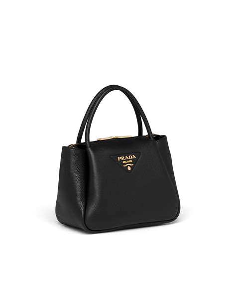 black prada side bat|Prada leather handbags.